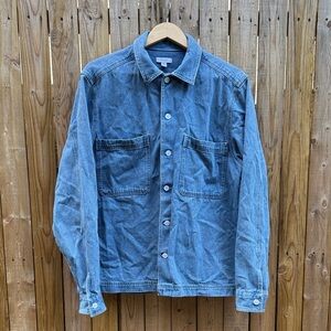 Reiss Blue Denim Shirt Jacket